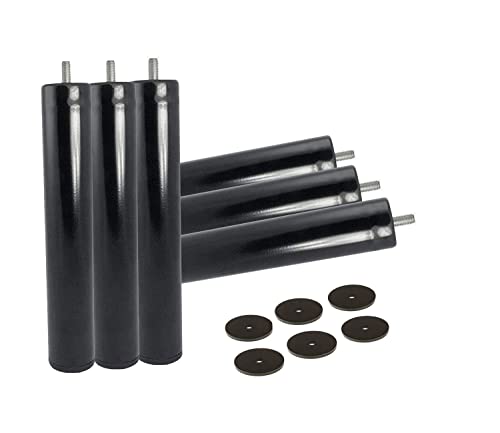 Cama express Set mit 6 zylindrischen Füßen für Lattenrost oder gepolsterte Böden | 32 cm Metallbeine mit Gewinde für M-10 Cama express Set mit 6 zylindrischen Füßen für Lattenrost oder gepolsterte Böden | 32 cm Metallbeine mit Gewinde für M-10 von Cama express