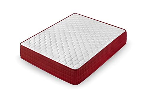 Cama express Viskoelastische Matratze Thermic Plus | Gleichgewicht zwischen Festigkeit und Weichheit, anpassungsfähig, unabhängig von Betten, Polyurethan, Weiß und Rot, 90x180 /15 cm Cama express Viskoelastische Matratze Thermic Plus | Gleichgewicht zwischen Festigkeit und Weichheit, anpassungsfähig, unabhängig von Betten, Polyurethan, Weiß und Rot, 90x180 /15 cm von Cama express