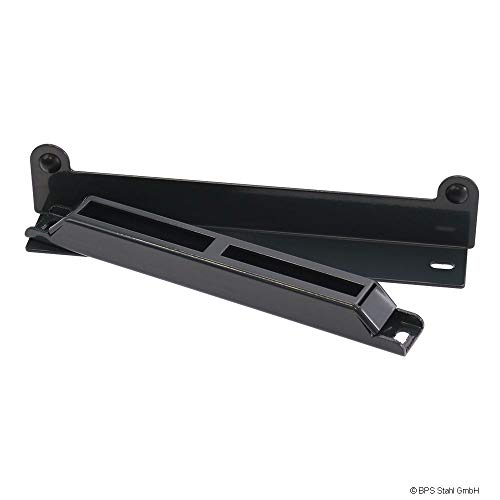 Camas Toranschlag 2-tlg. aus Stahl, Modern, Pulverbeschichtet, grau, RAL 7016 von Srm-Design