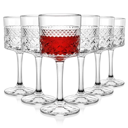 Cambareign Weingläser 6er-Set, Quadratische Kristall Rotweingläser, Bleifreie Weißweingläser mit Langem Stiel, Geschenke zur Hochzeit Geburtstag Cambareign Weingläser 6er-Set, Quadratische Kristall Rotweingläser, Bleifreie Weißweingläser mit Langem Stiel, Geschenke zur Hochzeit Geburtstag von Cambareign