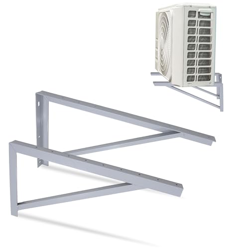 Cambridge 76,2 cm Stahl-Wandhalterungen für Mini Split Typ AC - 272,2 kg Kapazität, pulverbeschichtete 10 Gauge Stahldreieck-Halterungen für Kondensator oder Wärmepumpe, 2 Stück von Cambridge