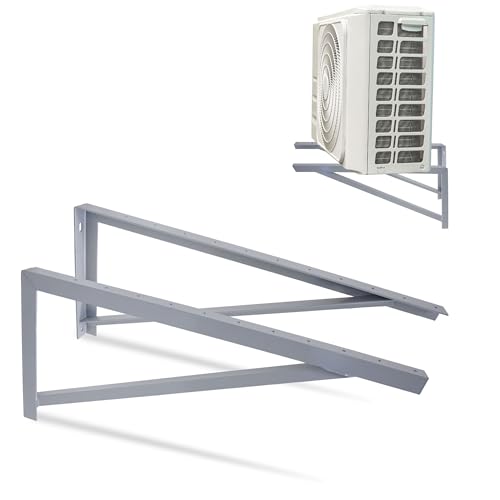 Cambridge 91,4 cm Stahl-Wandhalterungen für Mini Split Typ AC - 272,2 kg Kapazität, pulverbeschichtete 10 Gauge Stahldreieck-Halterungen für Kondensator oder Wärmepumpe, 2 Stück von Cambridge