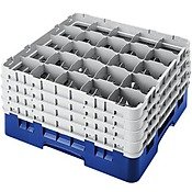 Cambro 25S900 Camracks Polypropylen Körbe für Stiel und Bechergläser mit 25 Fächern, 1/1 Grösse, Marineblau, 8.7cm Durchmesser, 23.8cm Maximale Höhe, 2 Stück von Cambro