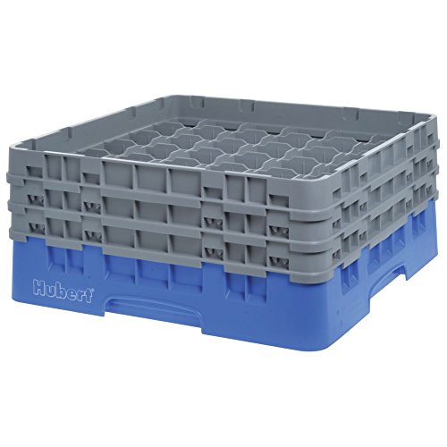 Voetglazenkorf m/3 opzetstukken 500x500 H 225mm max 174mm 36 comp. Cambro 36S638-168 Blue von Cambro