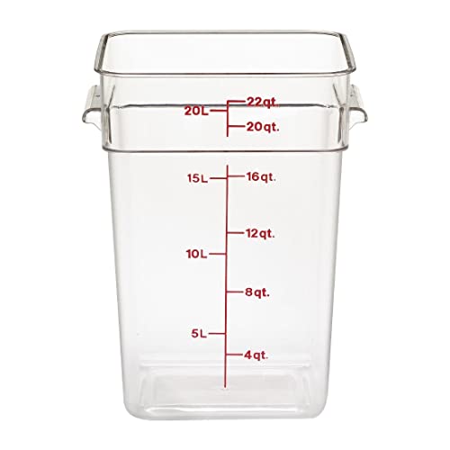 Voorraadbus z/d vierkant 20.80 Ltr Cambro 22SFSCW-135 Clear von Cambro