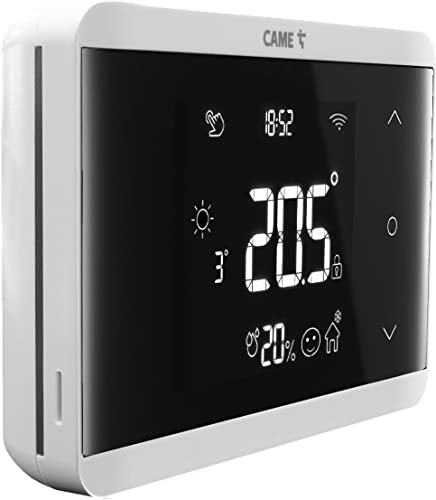 CAME TH/750 WH WLAN, 845AA-0140, smartes Raumthermostat Fußbodenheizung und Klimaanlage, Weiß, Bedienung des Thermostat über Touch, App und Alexa von CAME