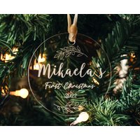 Die Erste Weihnachtsverzierung Des Benutzerdefinierten Babys | Acryl Name Ornament Personalisierte Baby-Geschenke Muttertagsgeschenke Für Familie von CamelliaAndLove