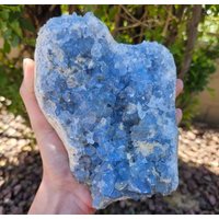 5lb Celestit Kristallcluster, Roher Hochwertiger Großer Celestin Heilstein von CameosCrystals