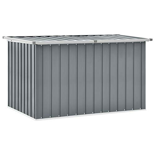 Camerina Gartenbox Grau 149 x 99 x 93 cm Auflagenbox Wasserdicht Kissenbox Outdoor Wasserdicht Box FüR Gartenauflagen Garten Aufbewahrungsbox von Camerina