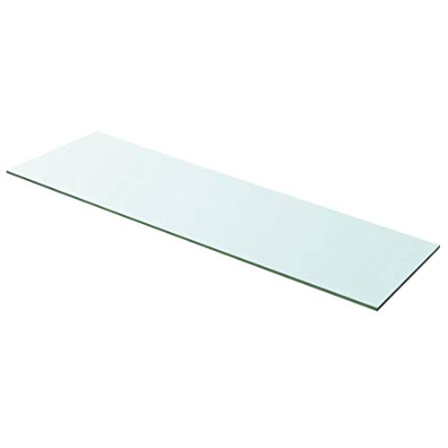 Camerina Regalboden Glas Transparent 100 cm x 30 cm Glasplatte Tisch Schminktisch Unterlage von Camerina