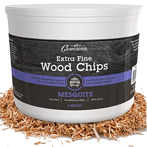 Cameron CQME Mesquite Smoking Chips Räucherchips, 5 l von Camerons