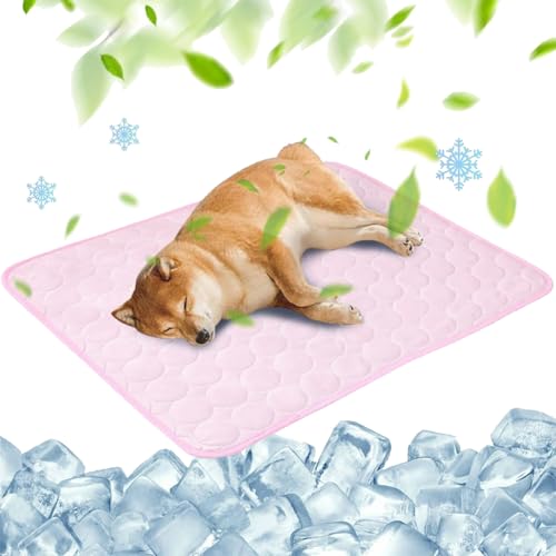 Camic Kühlmatte für Hunde, 2025 Upgrade Groß, Selbstkühlende Haustiermatte aus Eisseide, Kühlbett für Auto, Sofa, Boden, Hundebett, rutschfest, Abriebfest, Bissfest, Waschbar (Rosa, XS : 40 * 30cm) Camic Kühlmatte für Hunde, 2025 Upgrade Groß, Selbstkühlende Haustiermatte aus Eisseide, Kühlbett für Auto, Sofa, Boden, Hundebett, rutschfest, Abriebfest, Bissfest, Waschbar (Rosa, XS : 40 * 30cm) von Camic