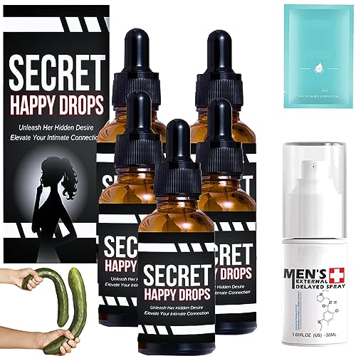 Camic Secret Happy Drops, PleasurePeak Oral Drops, Oral Drops, Enhancing Sensitivity and Pleasure, Boost Energy Levels, Promoting Relaxation, Promoting Improved Blood Flow (5PCS) von Camic