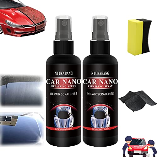 Car Nano Repairing Spray, Car Scratch Repair Nano Spray, Car Scratches Repair Nano Spray, Polishing Nano Coating Agent - Scratch Removal for Car (2PCS,50ML) von Camic