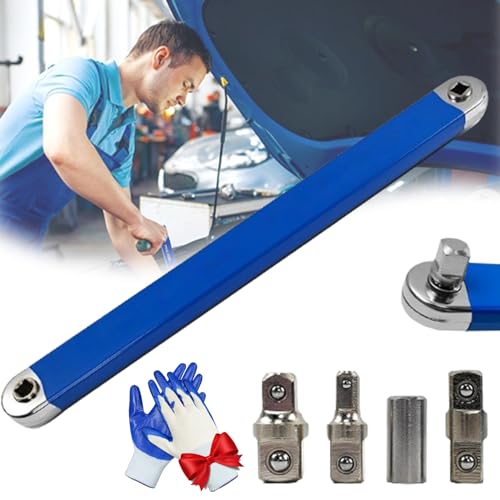 Pro Zero Offset Extension Wrench, 2024 Best Impact Offset Extension, Multifunctional Tight Reach Extension Wrench Set With 1/2",1/4",3/8" Square Drive Adapters,Tool Handling in Confined Spaces (1pc) von Camic
