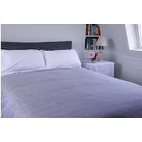 Rehwa Bedspread - Blassgrau Gemusterte Dohar Rehwa Bedspread - Blassgrau Gemusterte Dohar von CamillaCostello