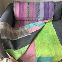 Sale Kantha Wurde - Lila Und Flieder. Rückseite Mehrfarbig Einzigartig/Einzelstück/Vintage/Premium Qualität Sale Kantha Wurde - Lila Und Flieder. Rückseite Mehrfarbig Einzigartig/Einzelstück/Vintage/Premium Qualität von CamillaCostello