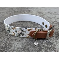 Blümchen Halsband Aus Biothane 34-37cm von CaminosUnikate