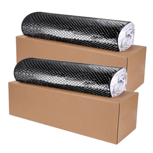 Camiraft Alubutyl BLACK 2 Rollen 2.0 mm x 50 cm x 4 Meter = 4 m² Selbstklebende Alubutyl Anti Dröhn Dämmmatte, Auto Dämmung, Fahrzeugdämmung, Flammhemmend, Wärmedämmung, Wasserdicht Camiraft Alubutyl BLACK 2 Rollen 2.0 mm x 50 cm x 4 Meter = 4 m² Selbstklebende Alubutyl Anti Dröhn Dämmmatte, Auto Dämmung, Fahrzeugdämmung, Flammhemmend, Wärmedämmung, Wasserdicht von Camiraft