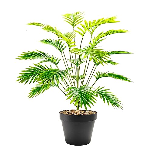 Camiraft Kunstpflanze Groß Areca Palme 84cm Künstliche Pflanzen im Topf Kunstpalme Fake Plastik Dekor,Künstliche Pflanzen Fake Pflanzen Plastik Pflanze Deko für Wohnzimmer Balkon Büro von Camiraft