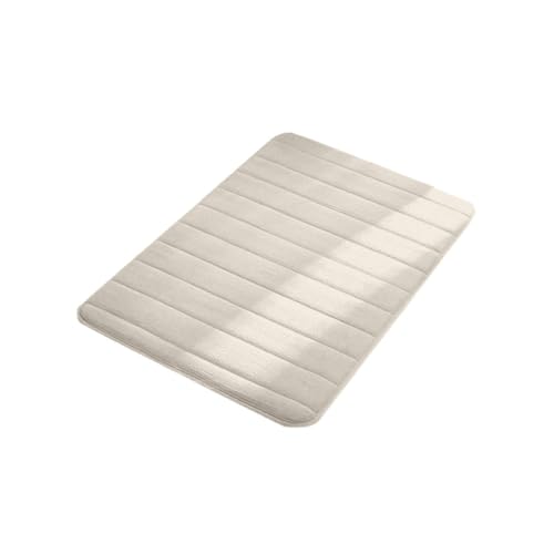 Camiraft Memory Foam Badezimmer Badteppich Saugfähige Rutschfester Badvorleger Waschbar Badematte,Memory Schaum Badematte,Weich Bequem,Super Wasseraufnahme,rutschfest,für Badezimmerteppich,Beige von Camiraft