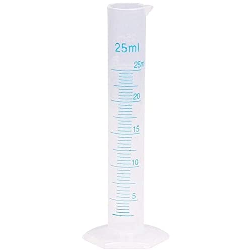 Camister Messzylinder-Messgerät aus Kunststoff für Labor (25 ml) von Camister