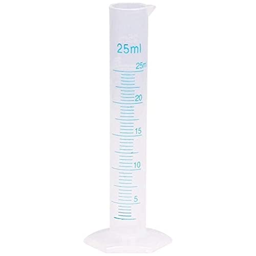 Messzylinder-Messgerät aus Kunststoff für Labor (25 ml) von camister