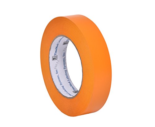 Camlab 1151380 Kennzeichnungsband, 2,5 cm breit, 55 m lang, orange von Camlab