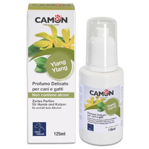 CAMON | Ylang-Ylang Hundeparfüm, 125 ml, milde Formel ohne Alkohol, angenehm für Tiere und Menschen von Camon