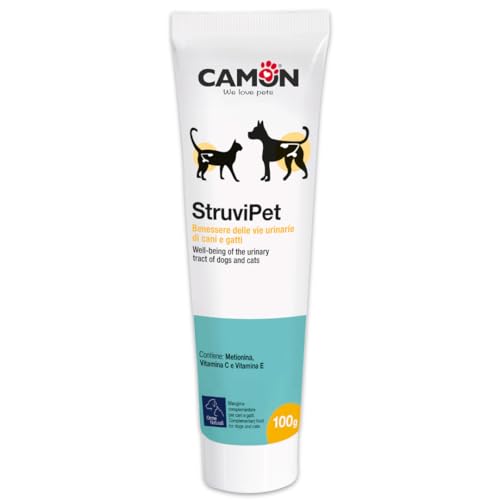 CAMON | StruviPet Pasta, Ergänzungsfuttermittel für Hunde und Katzen, für das Wohlbefinden der Harnwege und die Reduzierung von Rezidiven von Struvitsteinen, 100 g von CAMON