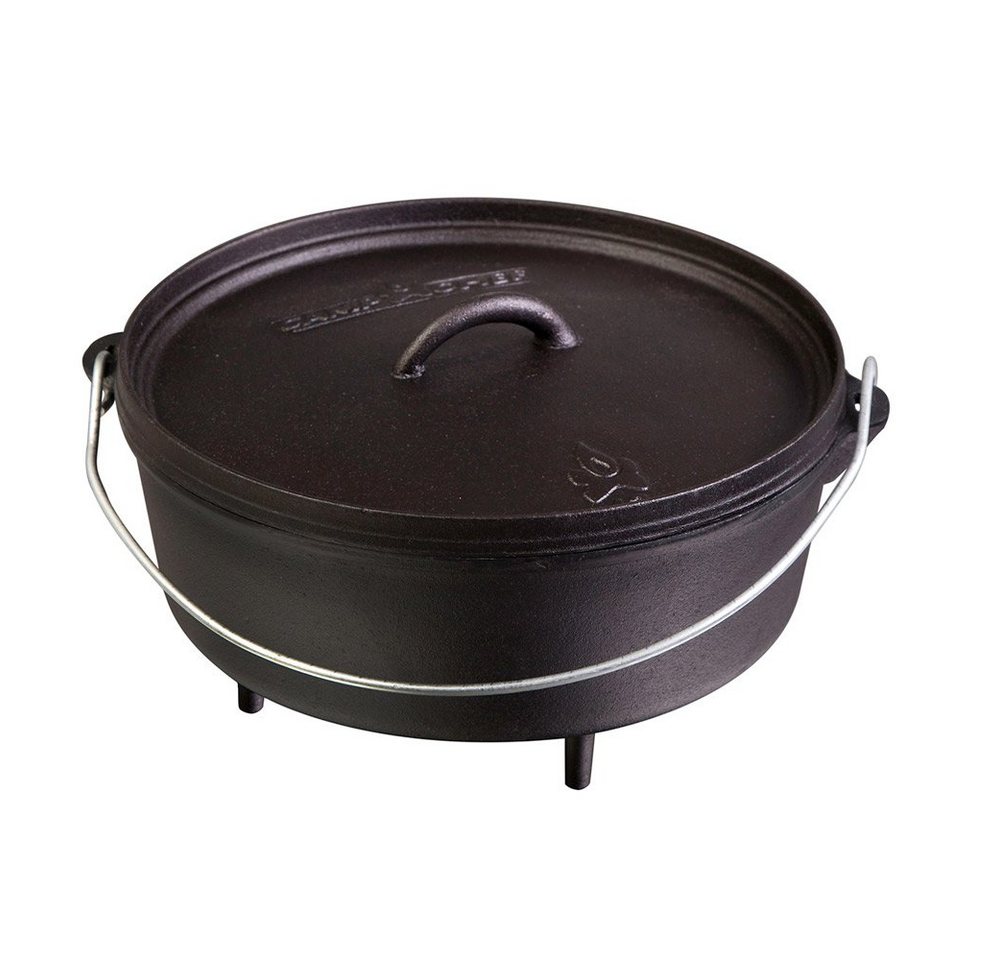 Camp Chef Feuertopf Camp Chef Classic Dutch Oven Topf 35cm Feuertopf Gusseisen - mit Füßen, Gusseisen von Camp Chef