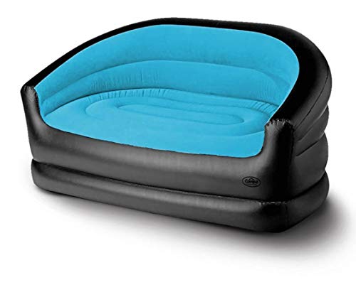 Camp4 Aufblasbares Sofa Relax Double, 145x78x65cm, schwarz/eisblau (932992043) von Camp4