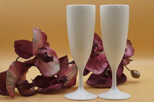 Camp4 Desing Champagnerglas Sektglas 2er Set aus SAN Weiss von Camp4