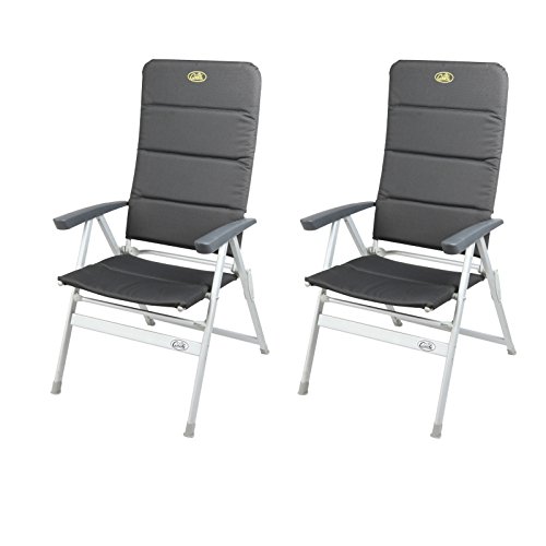 Campingsessel Grenoble Set 2 Stück Lehne 7-Fach verstellbar belastbar bis 120 Kg von Camp4