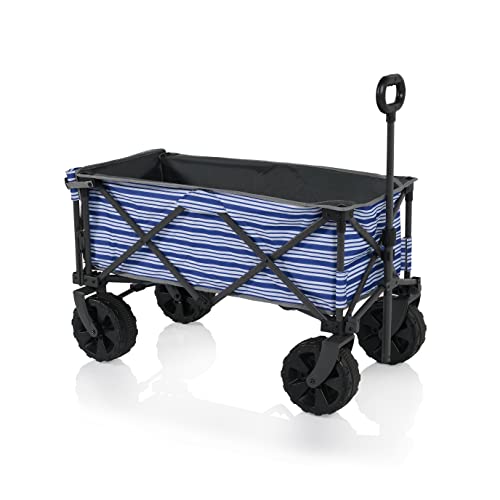 Campart Faltbarer Bollerwagen Saint-Michel – 103 l – bis 70 kg – Heckklappe – inkl. Transporttasche – HC-0422 von Campart