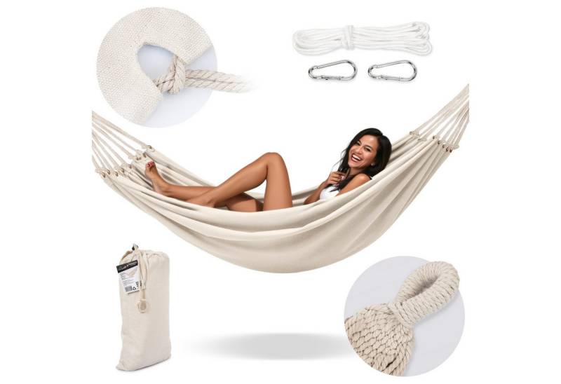 Campela Hängematte Gartenhängematte Boho für zwei Personen mit Tragetasche, maximale Belastung - 240kg von Campela
