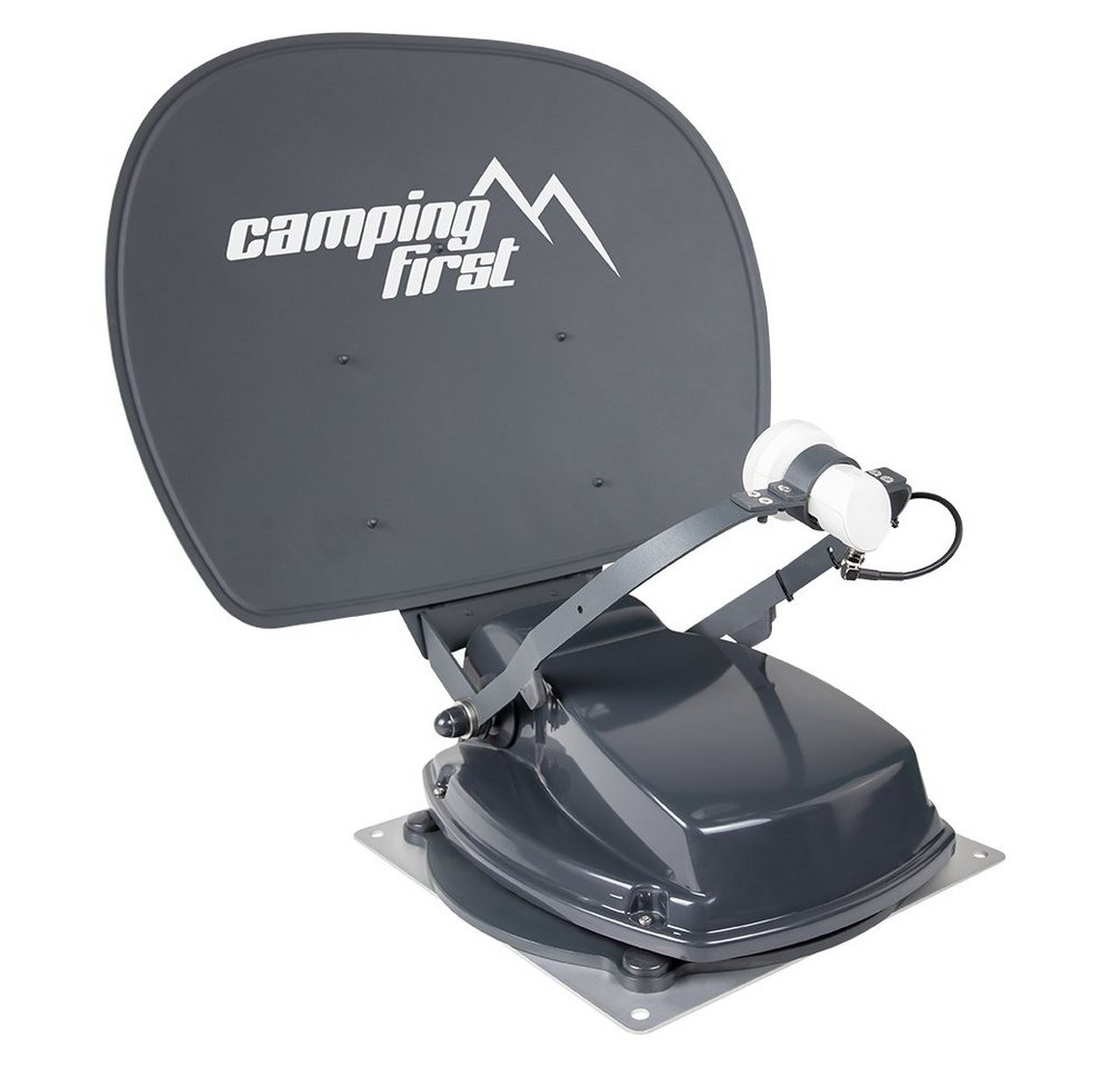Camping First Satmex 55 plus vollautomatische Sat Antenne Satelllitenantenne graphit Camping Sat-Anlage von Camping First