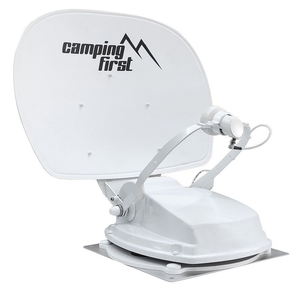 Camping First Satmex 55 plus vollautomatische Sat Antenne Satelllitenantenne weiß Camping Sat-Anlage von Camping First