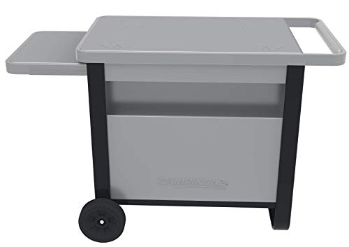 Campingaz Deluxe Trolley, Grillwagen für alle Attitude Tischgrills sowie Master Plancha und BlueFlame Plancha, Rollwagen mit Auszieh-Seitenablage und Frontfach; Trolley für Tischgrills und Plancha von Campingaz