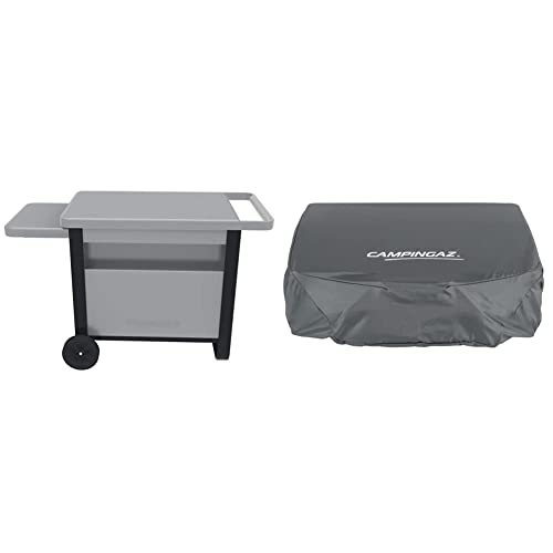 Campingaz Deluxe Trolley, Grillwagen für alle Attitude Tischgrills sowie Master Plancha und BlueFlame Plancha & Abdeckhaube Plancha Grill 2000030866, wasserdichte Abdeckplane, 66 x 51 x 21 cm von Campingaz