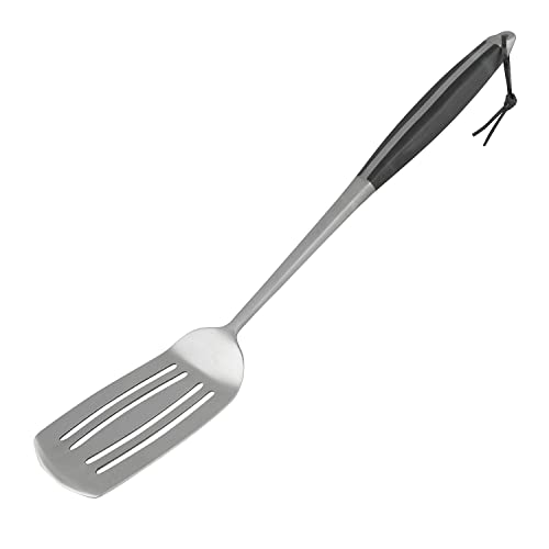 Campingaz - Hochwertiger Premium Grillwender aus massiven Edelstahl, Kunststoffgriff mit Lederbändchen zum Aufhängen, Länge 46,5 cm, Silber von Campingaz