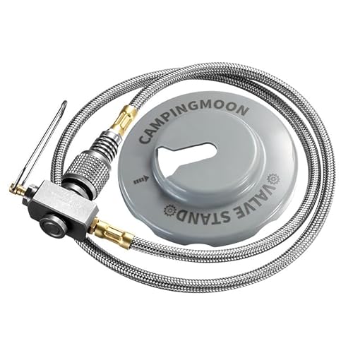 Campingmoon Gastankadapter Für Den Außenbereich Mit Halterung Gastankkonverter IPB-Umwandlungskopf Kassettenofen Gastankschnittstelle Verlängerungsrohr (Ventil + Tankboden) (Z21-70)… von camping moon