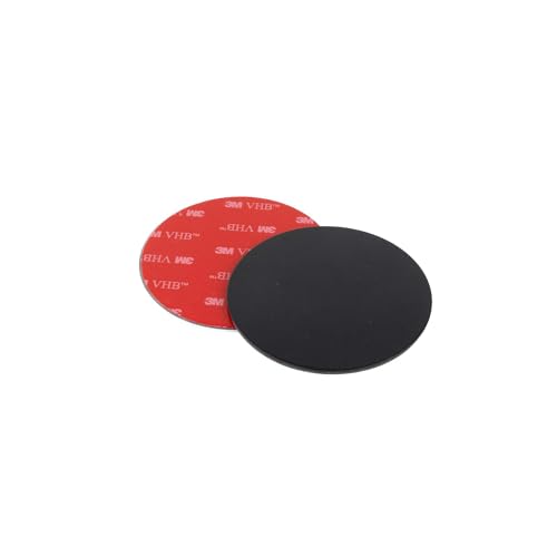 Campnetic Metallpad selbstklebend 90mm schwarz - Haftgrund für magnetisches Campingzubehör – Metallplatte für Wohnmobil, Wohnwagen, Camper, Kastenwagen – Magnetplatte – Outdoor – Camping - Klebepad von Campnetic