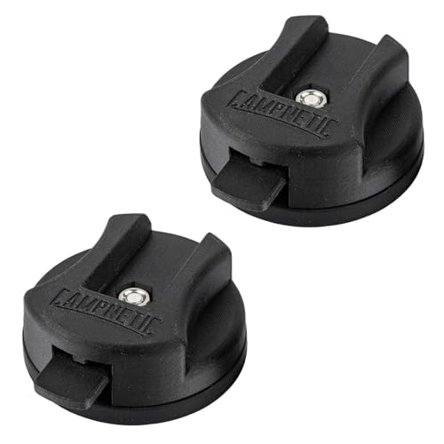Campnetic magnetische Markisenhalter für Dometic Markisen - 2er Set - Markisenfußhalter - Markisenfuß - Halterung Markisen mit Magnet - Magnethalterung - Wohnmobil - Camping - Camper von Campnetic