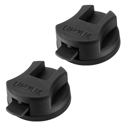 Campnetic magnetische Markisenhalter für Fiamma Markisen - 2er Set - Markisenfußhalter - Markisenfuß - Halterung Markisen mit Magnet - Magnethalterung - Wohnmobil - Camping - Camper von Campnetic