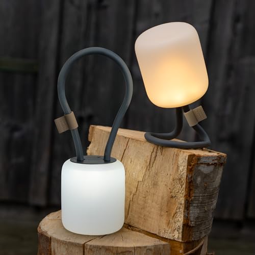 Campo Libre.® LENI I Campinglampe I Outdoorlampe zum Aufhängen, Hinstellen und Montieren I dimmbare Campingleuchte I wasserfestes Campinglicht, LED Tischlampe bis zu 200h, wiederaufladbar via USB-C von Campo Libre.