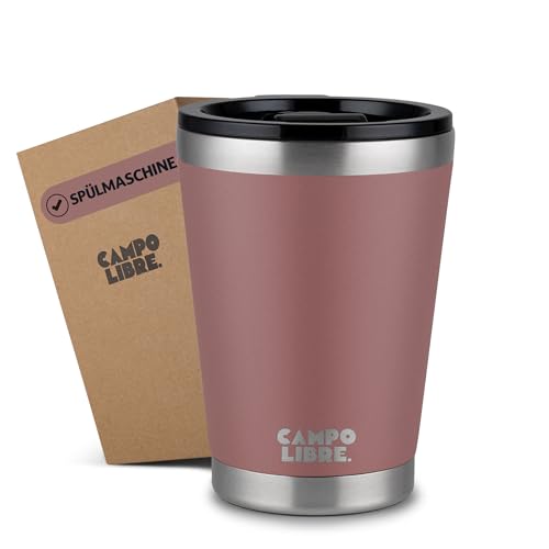 Campo Libre.® Bono I Thermobecher mit verschließbarem Deckel I Campingbecher 350ml I Thermosbecher I Perfekt als Teebecher to-go oder Coffee to-go Becher I Kaffeebecher thermo Campo Libre.® Bono I Thermobecher mit verschließbarem Deckel I Campingbecher 350ml I Thermosbecher I Perfekt als Teebecher to-go oder Coffee to-go Becher I Kaffeebecher thermo von Campo Libre.