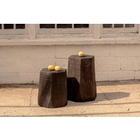Shou Sugi Ban Baumstumpf Hocker von CampoFurniture