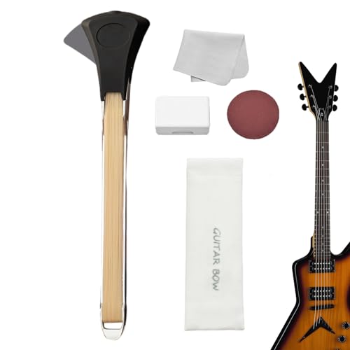 Campsie Guitar Bow, Für Gitarre, Doppelseitiger Gitarrenbogen Mit Integriertem Plektrum, Gitarren Pick, Set Für Gitarre Für Gitarrenspiel, Bühnenauftritte von Campsie