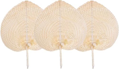 Campsie Natürliche Bastfächer | Handgefertigter Fächer Natürliche Sauna Fächer | Natürliche Bast Bambus Gesponnener Fan Im Chinesischen Stil | Handfächer Kühlventilator Für Gewebte Fan von Campsie